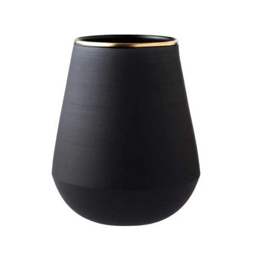 Vaivada Ceramics Eclipse Gold maljakko, musta