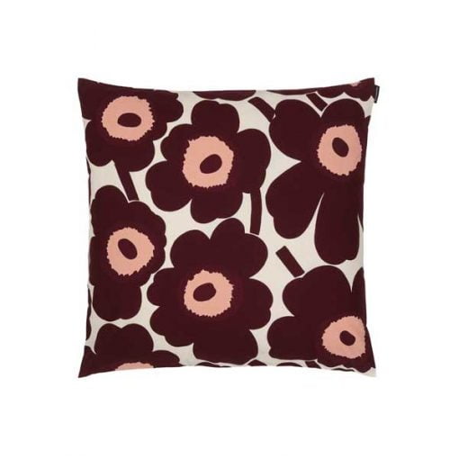 Marimekko Pieni Unikko tyynynpäällinen, burgundi